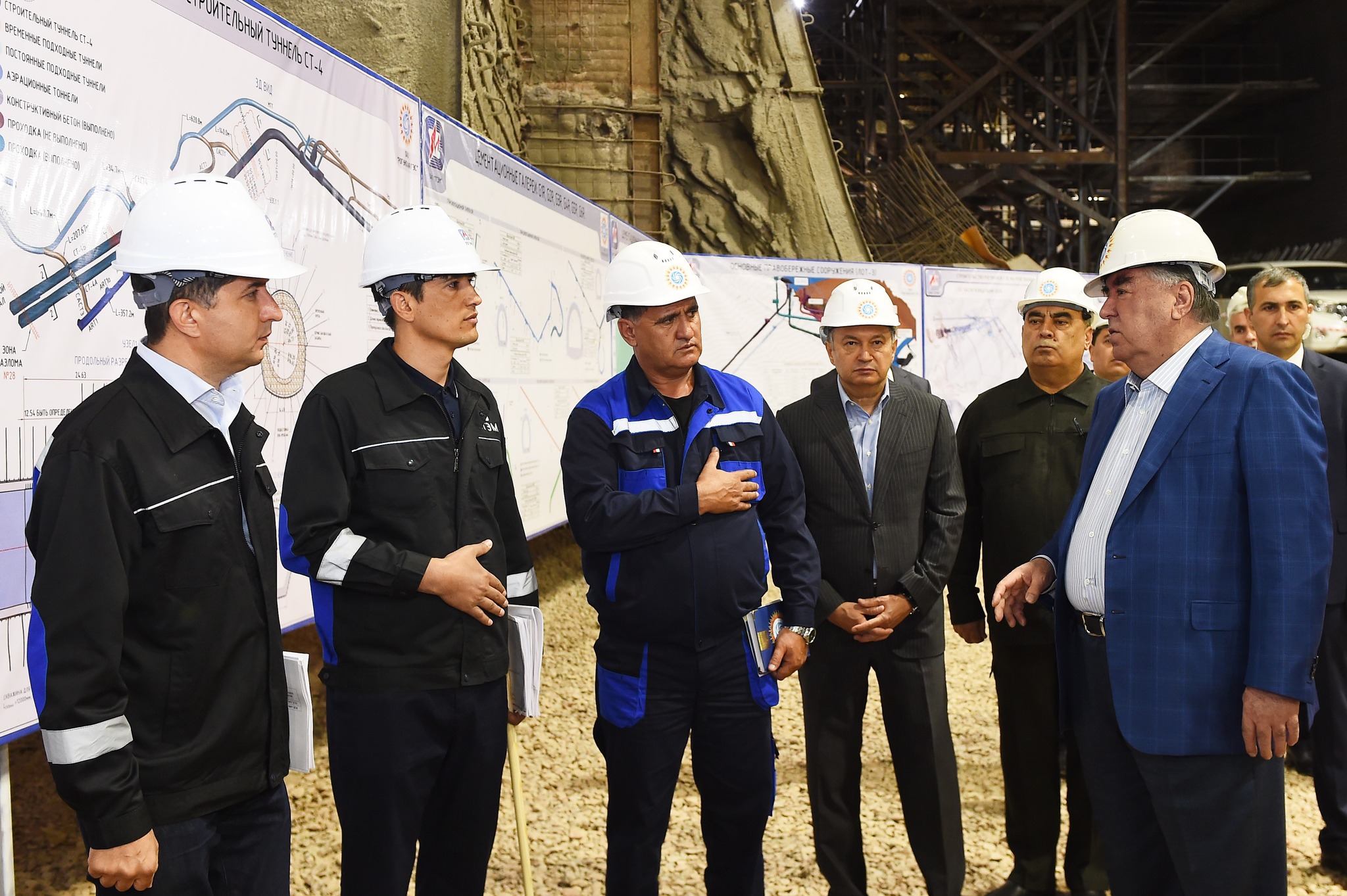 Working trip of the President of the Republic of Tajikistan to the Rogun HPP
