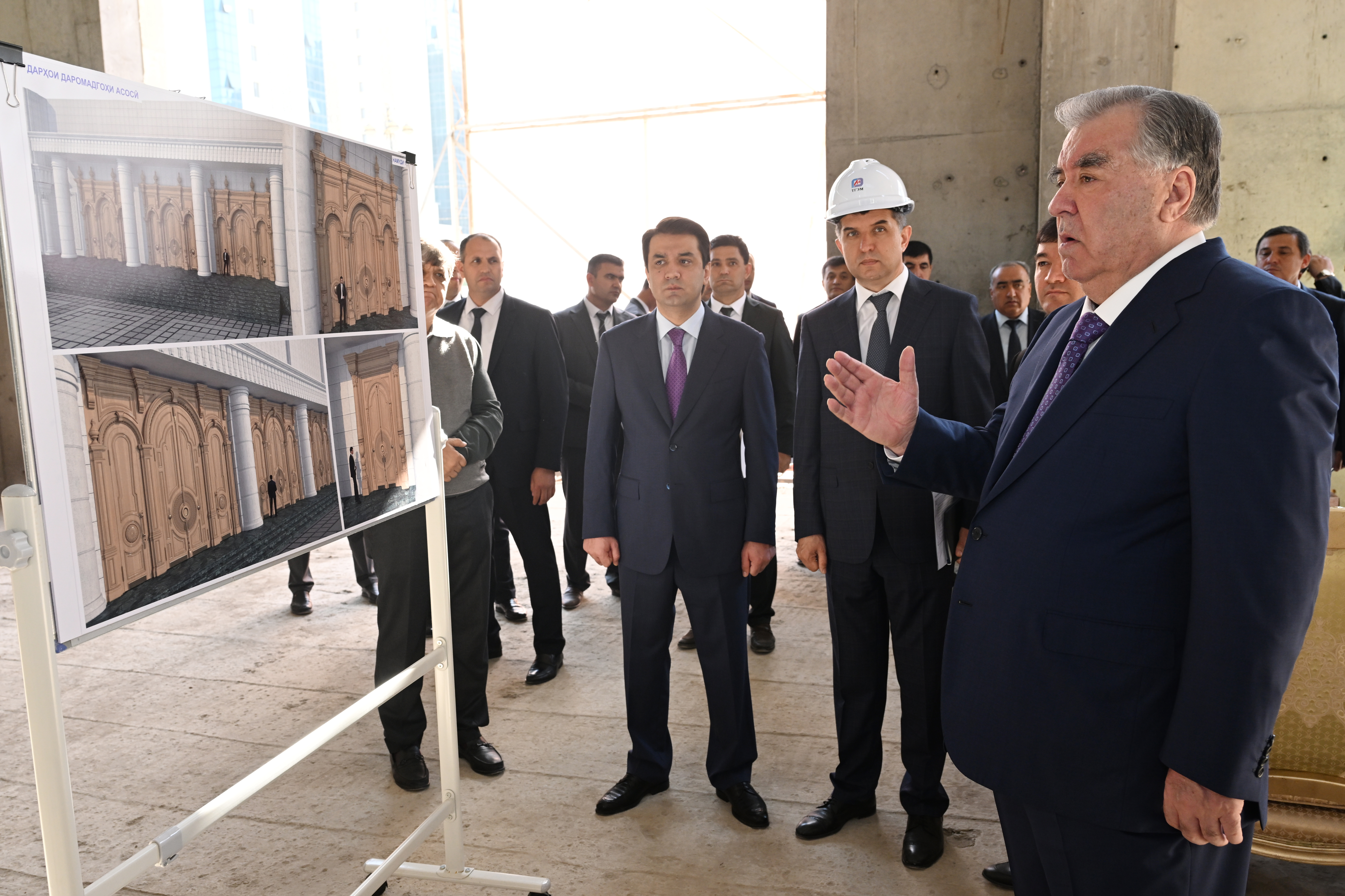 Construction of the National Theatre of Tajikistan