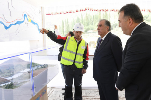 Inspection of the progress of construction works at "Sebzor" HPP